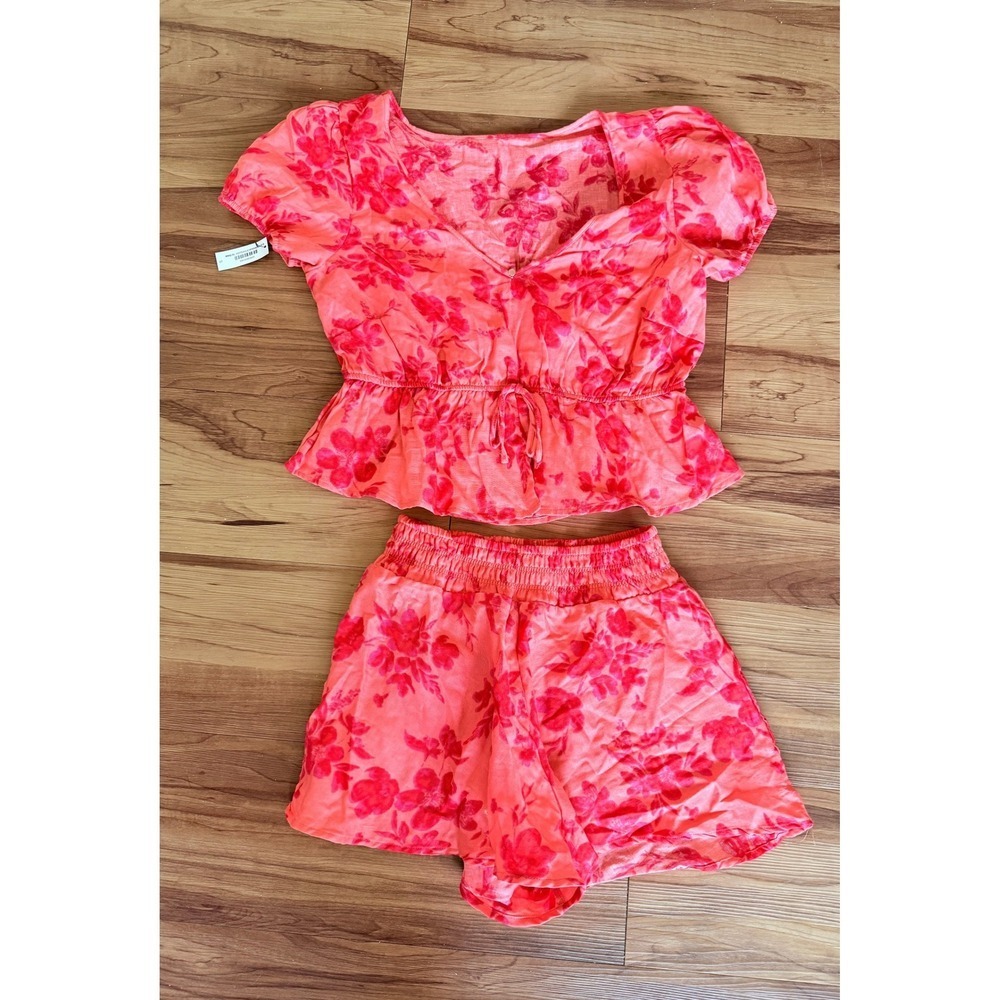 Adore‎ me Floral Two-Piece Set Size S NWT